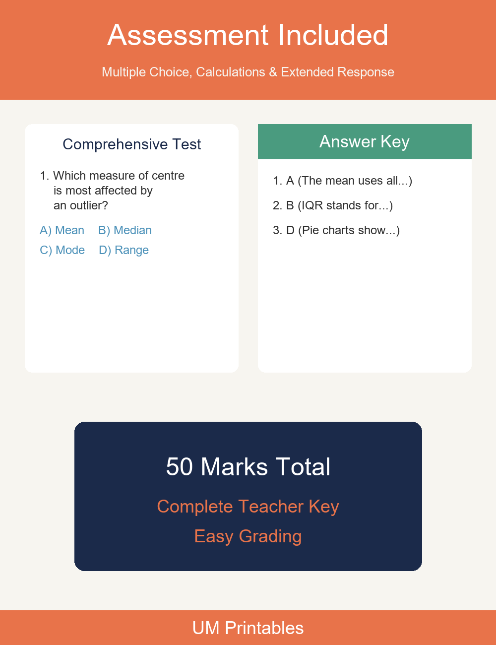 Data Analysis Real-World Datasets | Statistics Grades 6-10 — premium printable preview image 4