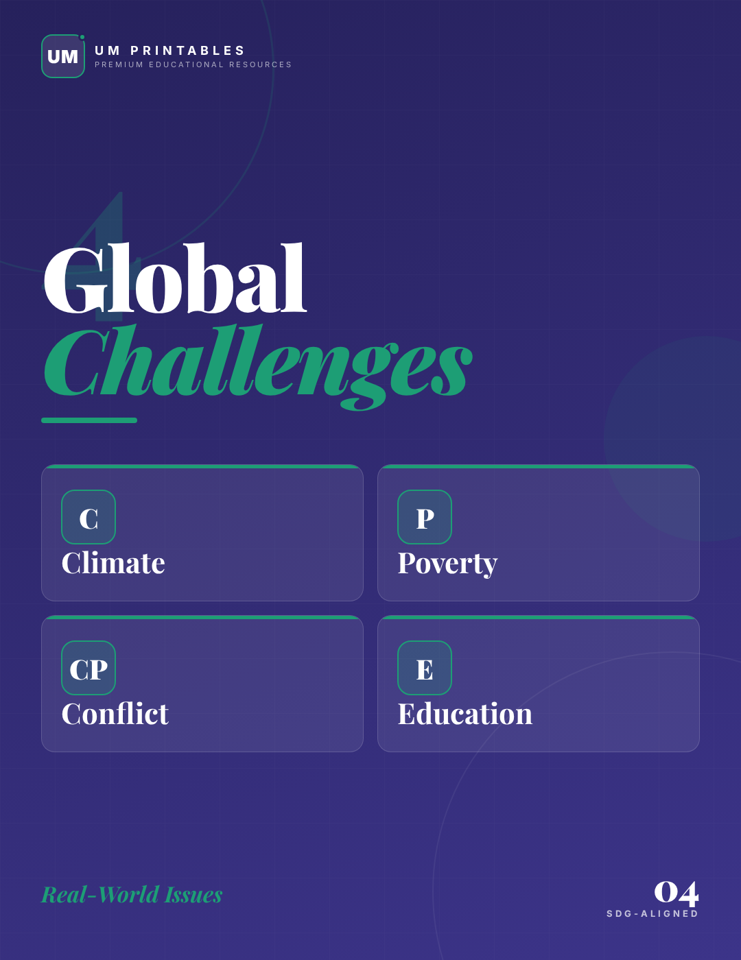 Global Citizenship PBL Unit | Action Plan Project Gr 4-8 — premium printable preview image 2