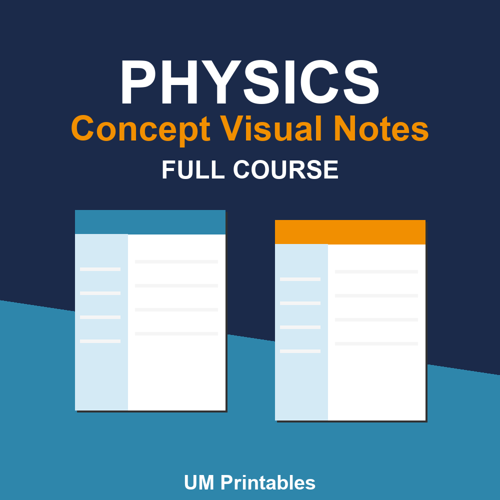 Physics Guided Visual Notes | Full Course | Cornell Style — printable teaching resource preview