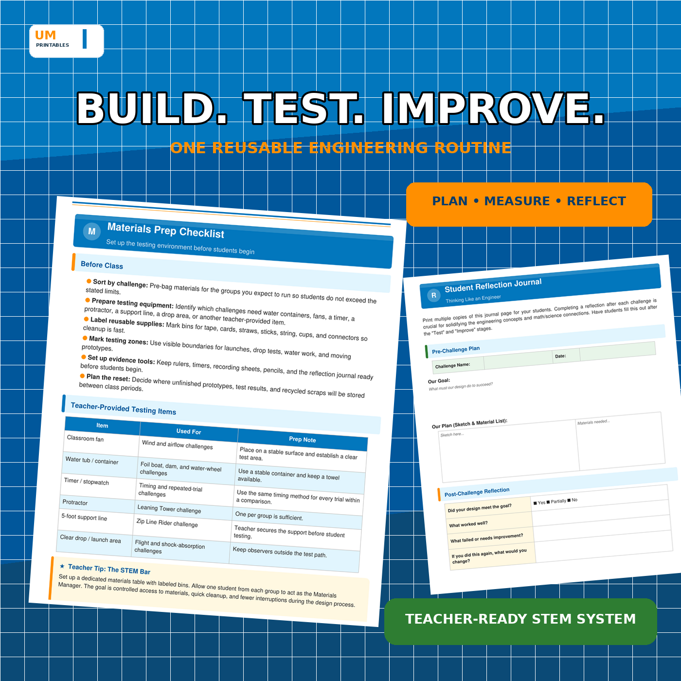 STEM Challenge Card Deck | 40 Low-Cost Engineering Activities | Grades 3-8 — premium printable preview image 2