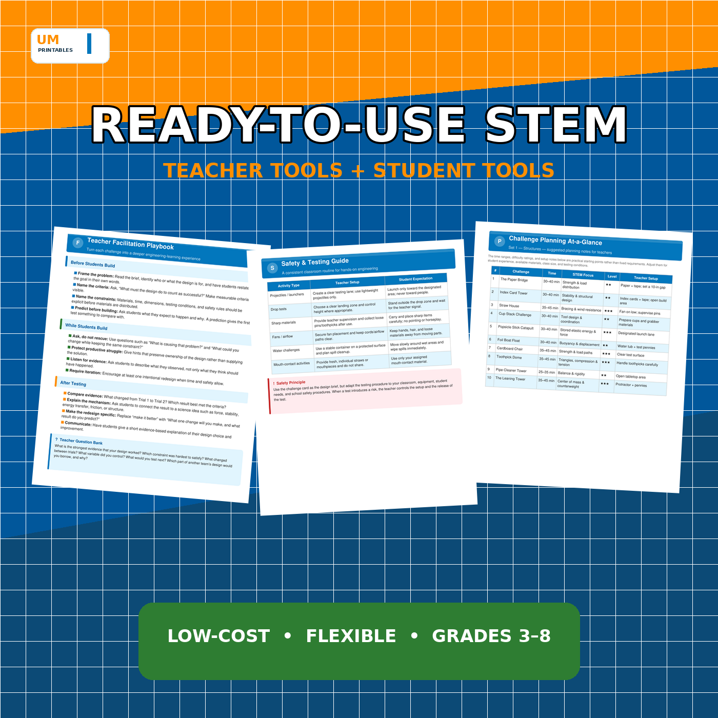 STEM Challenge Card Deck | 40 Low-Cost Engineering Activities | Grades 3-8 — premium printable preview image 4